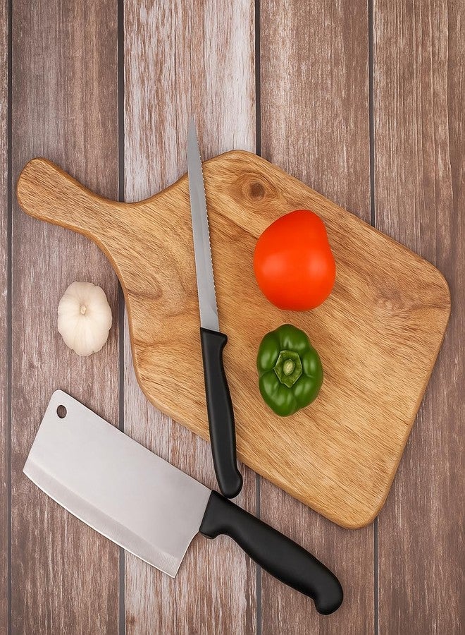Kundi Wooden Chopping Board/Cutting/Serving Platter for Kitchen Vegetables, Fruits & Cheese | Natural Acacia Wood | 42 x 18 x 1.5 cm | Handcrafted - Image 1